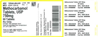 Label 750mg 60ct (Label Methocarbamol Tabs 750mg  Bpi(10544 464 60) Solco(43547 226 50) Rev2)